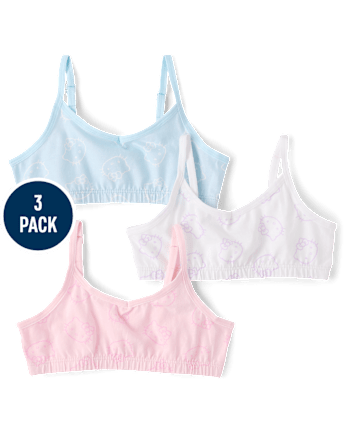 Girls Hello Kitty® Bralette 3-Pack