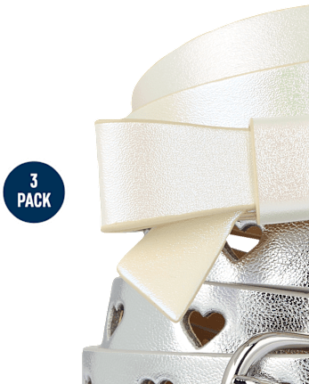 Girls Cherry Belt 3-Pack