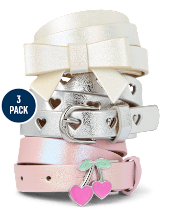 Girls Cherry Belt 3-Pack