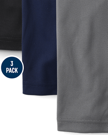 Boys Quick Dry Mesh Muscle Tank Top 3-Pack