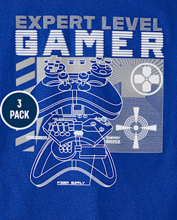 Boys Gamer Graphic Tee 3-Pack
