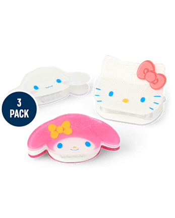 Girls Hello KittyÂ® And Friends Claw Clip 3-Pack