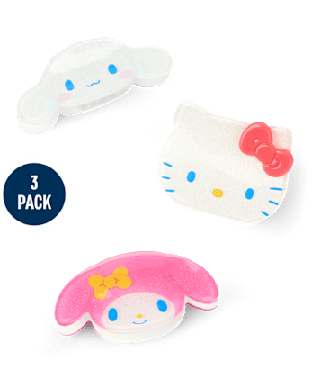 Girls Hello KittyÂ® And Friends Claw Clip 3-Pack