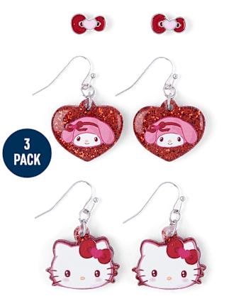 Girls Hello Kitty® Earrings 3-Pack