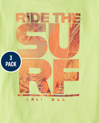 Boys Summer Graphic Tee 3-Pack