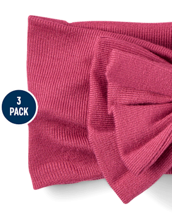 Baby And Toddler Girl Bow Headwrap 3-Pack