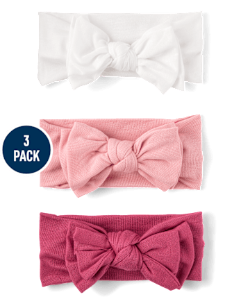 Baby And Toddler Girl Bow Headwrap 3-Pack