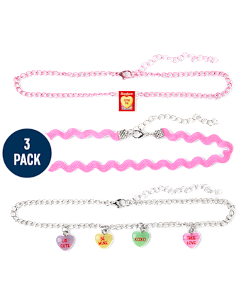 Collier ras du cou Girls Sweethearts® (lot de 3)