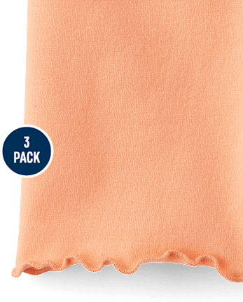 Toddler Girls Palm Tree Lettuce Bike Shorts 3-Pack