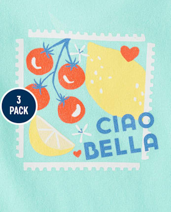 Toddler Girls Lemon Tank Top 3-Pack