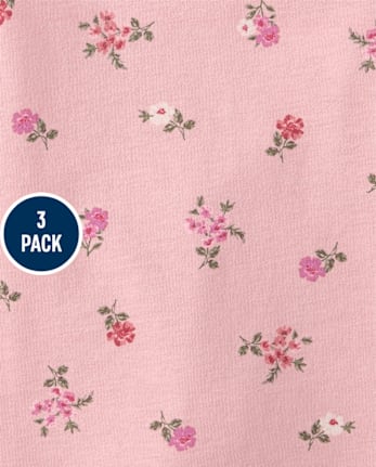 Toddler Girls Glitter Floral Butterfly Tank Top 3-Pack