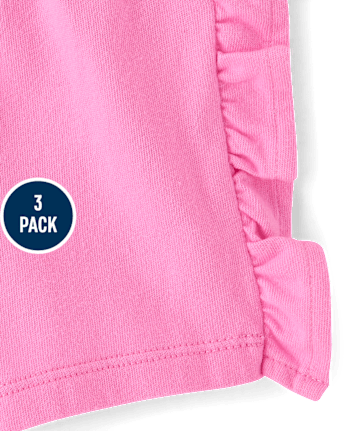 Toddler Girls Fruit Pull On Shorts 3-Pack