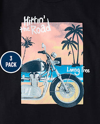Boys Vehicle Graphic Tee 3-Pack