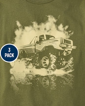 Boys Vehicle Graphic Tee 3-Pack