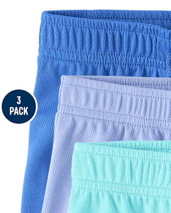 Short de sport en maille doublée à séchage rapide pour bébés et petits garçons (lot de 3)