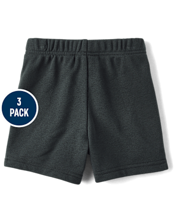 Baby And Toddler Boys French Terry Pull On Shorts 3-Pack