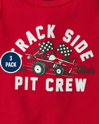 Lot de 3 débardeurs graphiques pour bébés et petits garçons