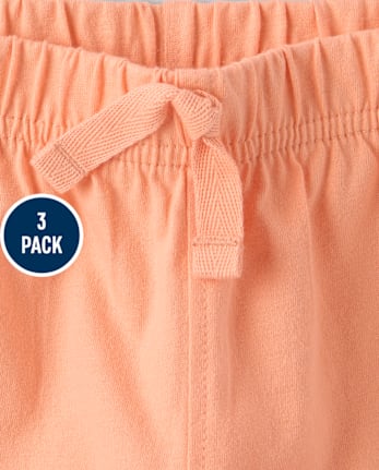 Baby Boys Pull On Shorts 3-Pack