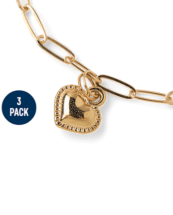 Girls Love Anklet 3-Pack