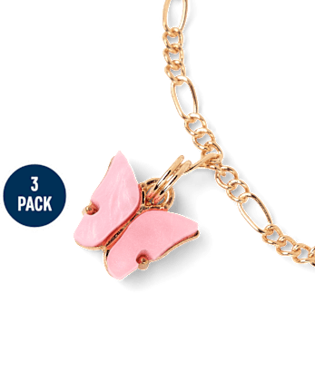 Girls Starfish Anklet 3-Pack