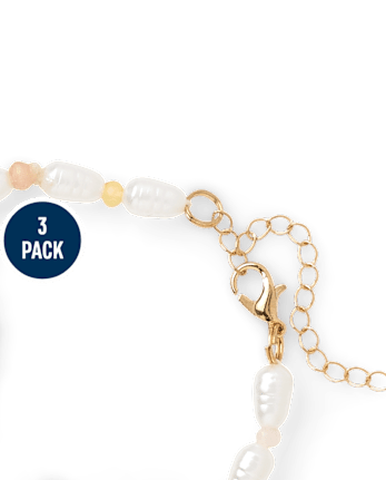 Lot de 3 bracelets de cheville étoile de mer pour filles