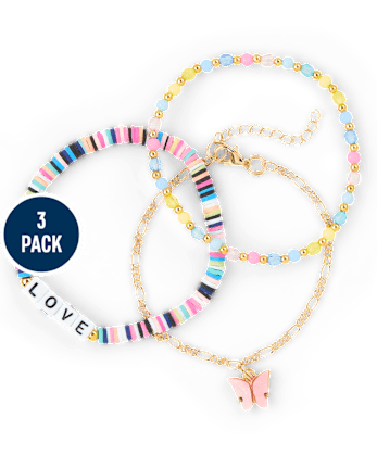 Girls Starfish Anklet 3-Pack