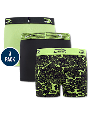 Boys Nike 3BRANDâ¢ by Russell Wilson Print Dri-FIT Boxer Brief Underwear 3-Pack