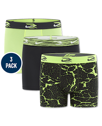 Boys Nike 3BRANDâ¢ by Russell Wilson Print Dri-FIT Boxer Brief Underwear 3-Pack