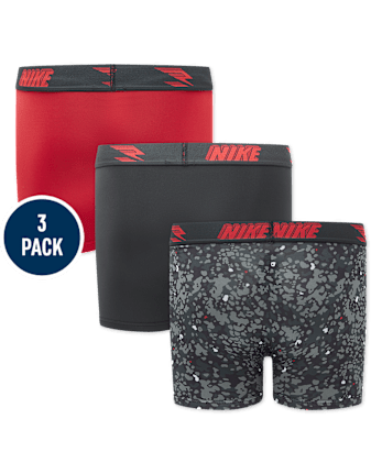 Boys Nike 3BRANDâ¢ by Russell Wilson Print Dri-FIT Boxer Brief Underwear 3-Pack