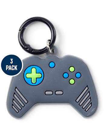 Boys Video Game Backpack Charm 3-Pack