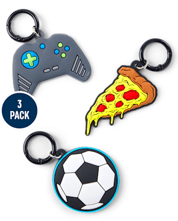 Boys Video Game Backpack Charm 3-Pack