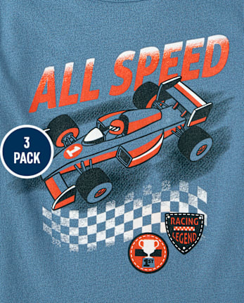 Baby And Toddler Boys Vehicle Graphic Tee 3-Pack