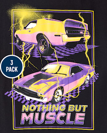 Boys Vehicle Graphic Tee 3-Pack