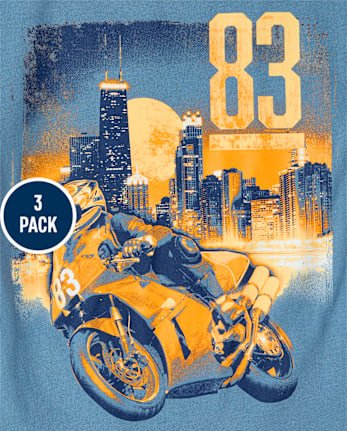 Boys Vehicle Graphic Tee 3-Pack