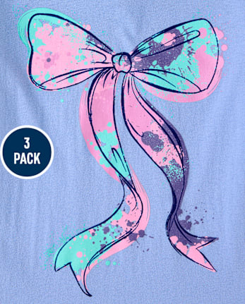 Girls Charm Graphic Tee 3-Pack