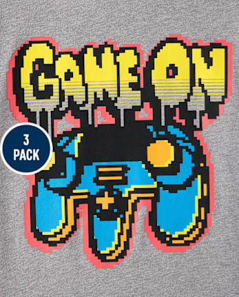 Boys Gaming Graphic Tee 3-Pack