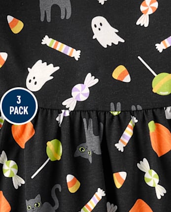 Toddler Girls Holiday Fit And Flare Dress 3-Pack