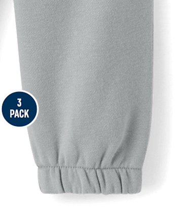 Pantalons de jogging en polaire premium pour bébés et petits garçons (lot de 3)