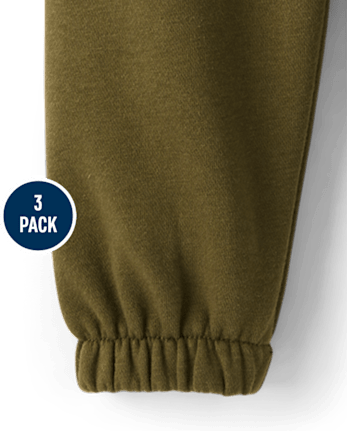Pantalons de jogging en polaire premium pour bébés et petits garçons (lot de 3)
