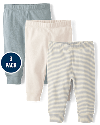 Baby Striped Pants 3-Pack