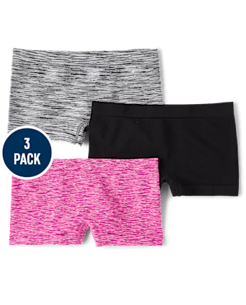 Girls Seamless Girl Short Underwear 3-Pack