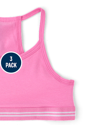 Girls Racerback Bralette 3-Pack