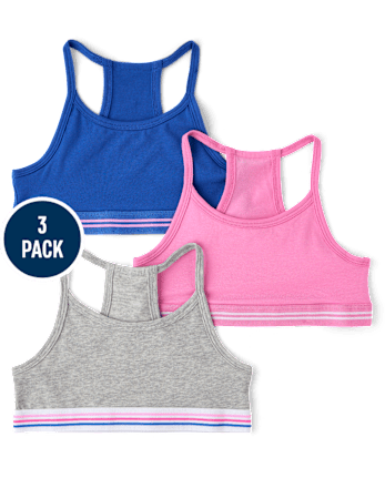 Girls Racerback Bralette 3-Pack