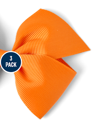 Girls Halloween Shakey Bow Hair Clip 3-Pack