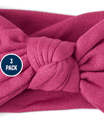 Baby And Toddler Girls Bow Headwrap 3-Pack