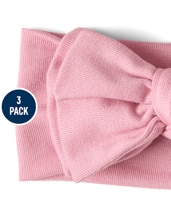 Baby And Toddler Girls Bow Headwrap 3-Pack