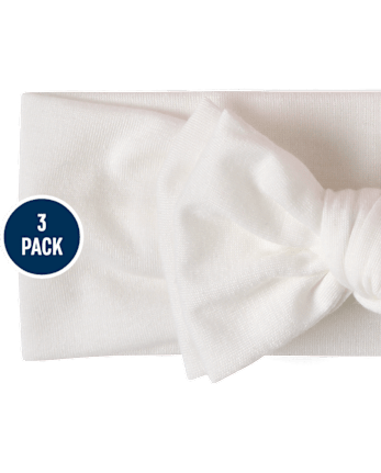 Baby And Toddler Girls Bow Headwrap 3-Pack
