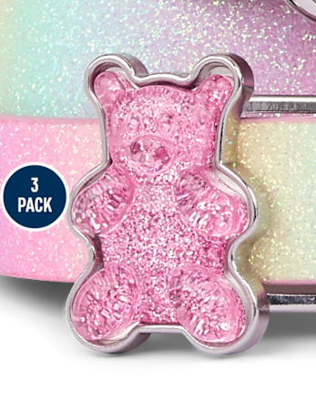 Girls Glitter Candy Bear Belt 3-Pack
