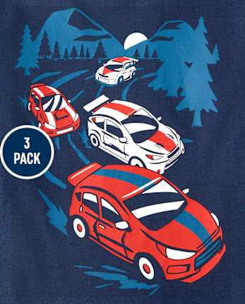 Baby And Toddler Boys Vehicle Graphic Tee 3-Pack - MULTI CLR