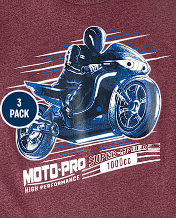 Boys Vehicle Graphic Tee 3-Pack